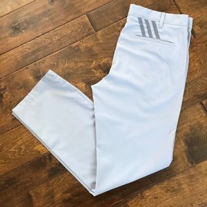 Adidas Golf Pants. Mens. Mid Grey. Size 34x32.